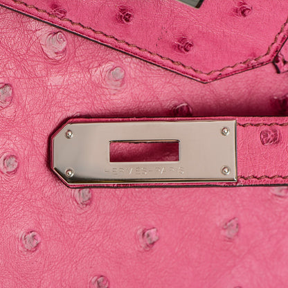 Hermes Ostrich HAC Birkin 32 Fuchsia 15 of 28