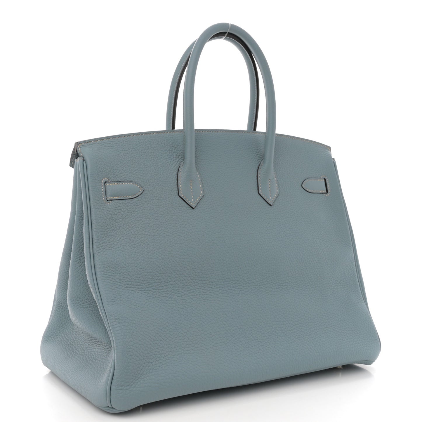 Togo Birkin 35 Bleu Lin