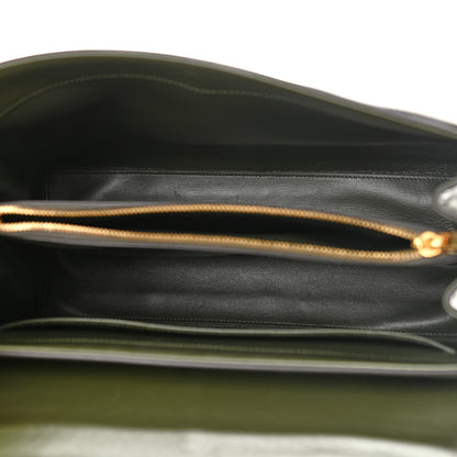 Celine Satinated Calfskin Medium 16 Top Handle Bag Khaki 5 of 17
