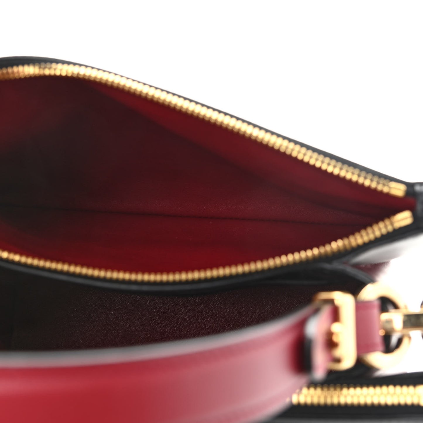 New Calfskin Small Deux Shoulder Bag Black