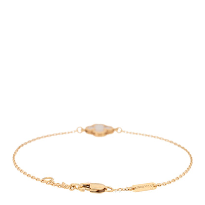Van Cleef & Arpels 18K Yellow Gold Mother of Pearl Sweet Alhambra Bracelet 2 of 3