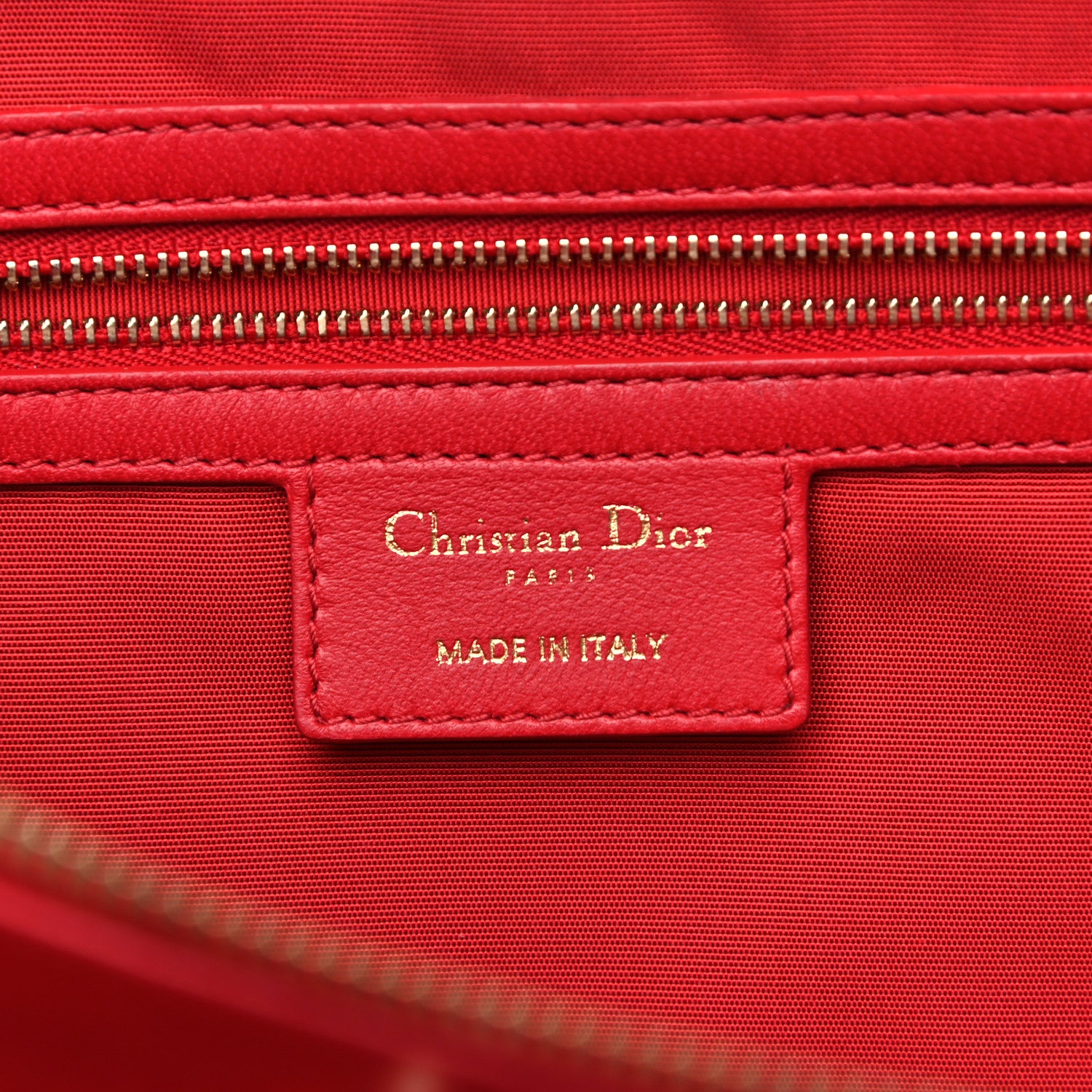 Christian Dior Lambskin Cannage Large Dior Soft Shopping Tote Red 5 of 14