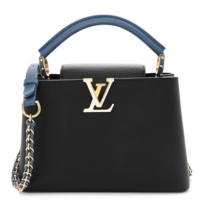 Louis Vuitton Taurillon Capucines BB Black General Blue 1 of 9