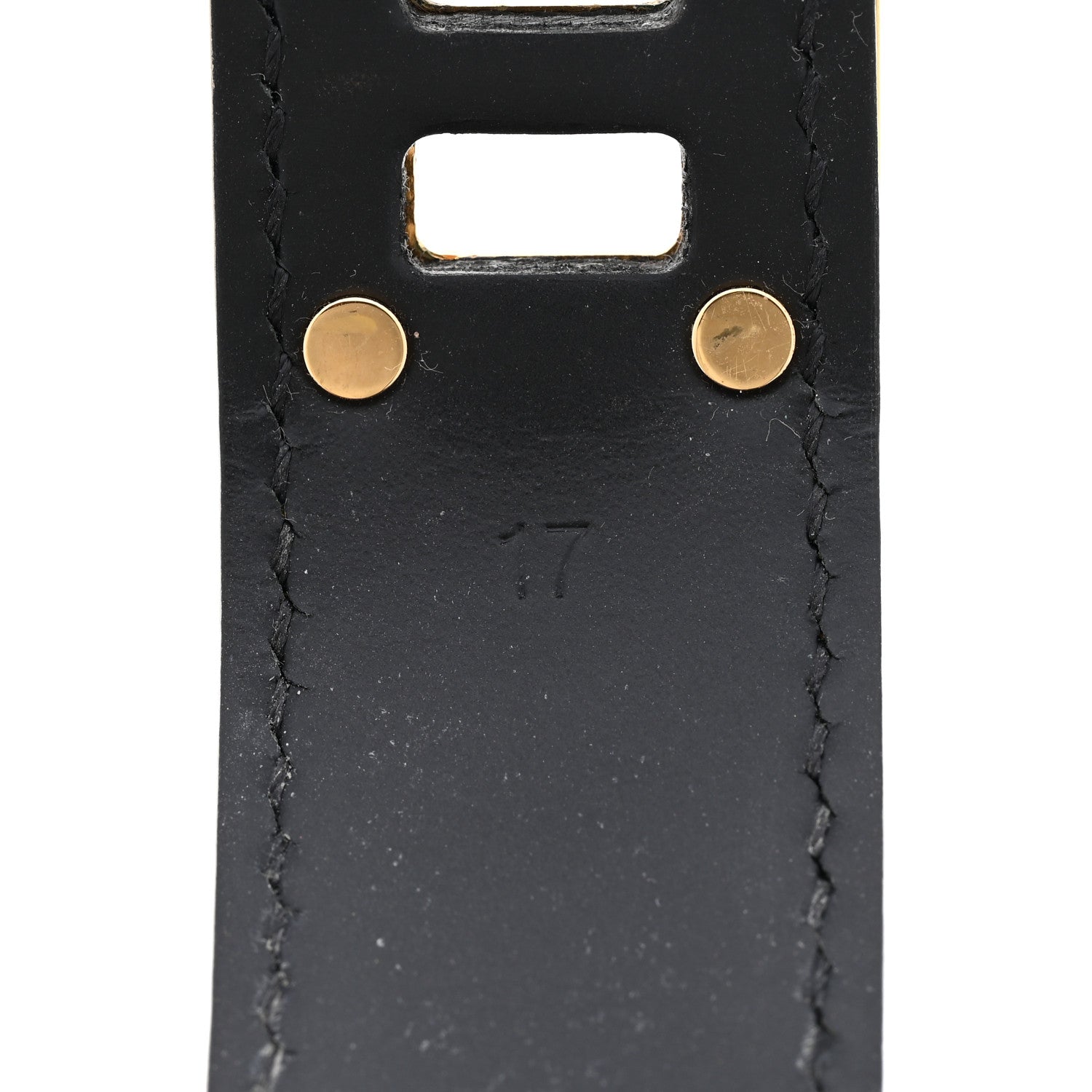 Louis Vuitton Chevre Suhali Turn Lock Bracelet 17 Black 6 of 9
