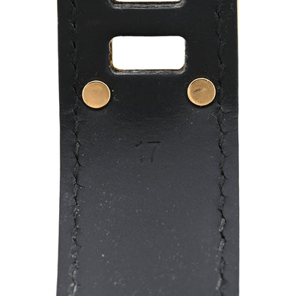 Louis Vuitton Chevre Suhali Turn Lock Bracelet 17 Black 6 of 9
