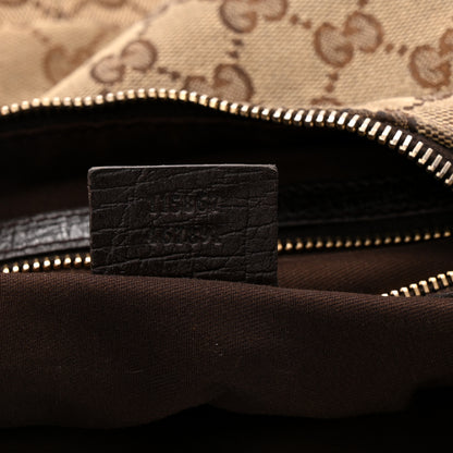 Gucci Monogram Medium Horsebit Chain Hobo Dark Brown 7 of 10