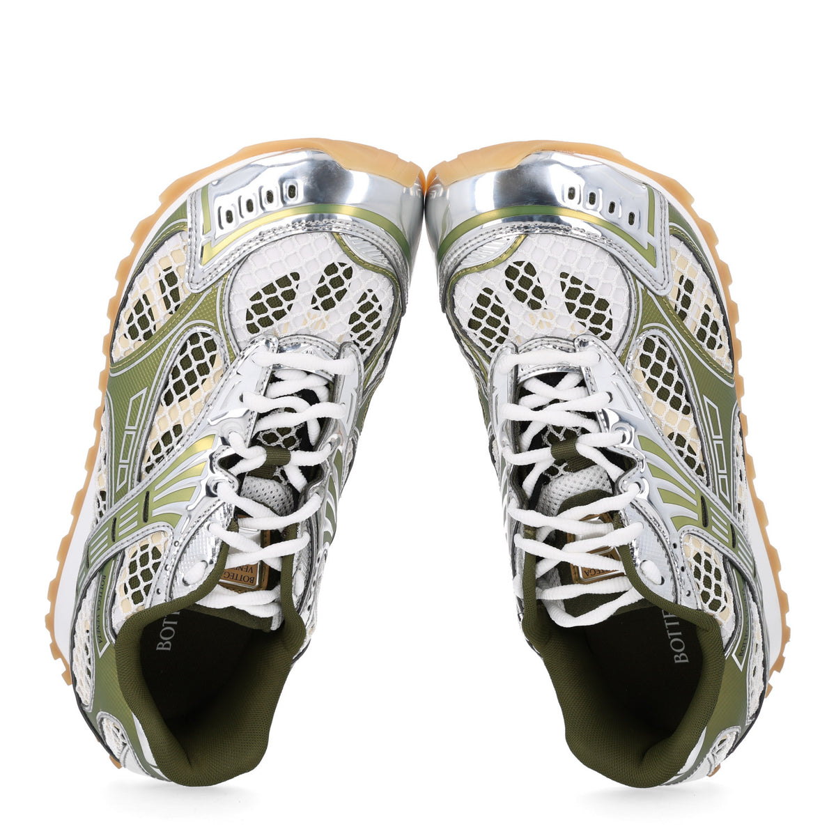 Fishnet Fabric Orbit Sneakers  41 Mud white