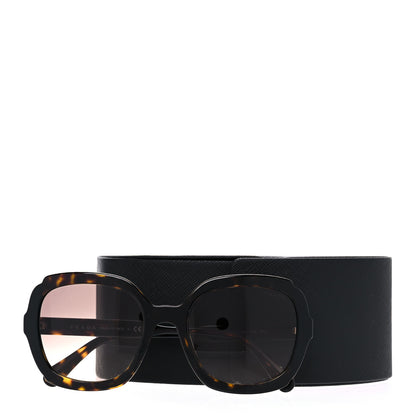 Prada Tortoise Shell Round Sunglasses SPR 16U Black 9 of 9