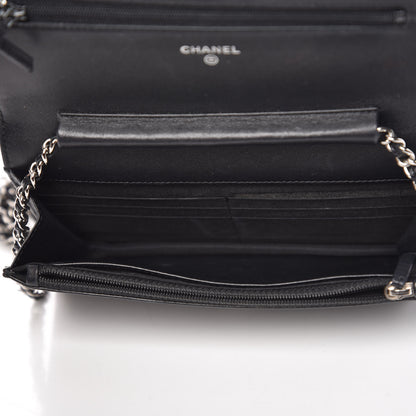 Chanel Caviar Timeless CC Wallet On Chain WOC Black 5 of 17