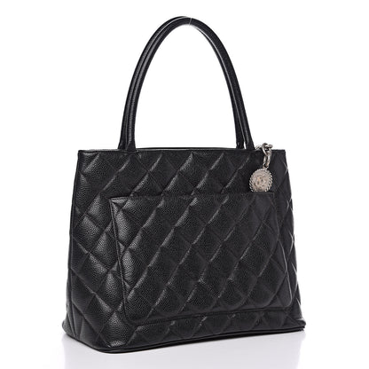 Chanel Caviar Quilted Medallion Tote Black 3 of 15