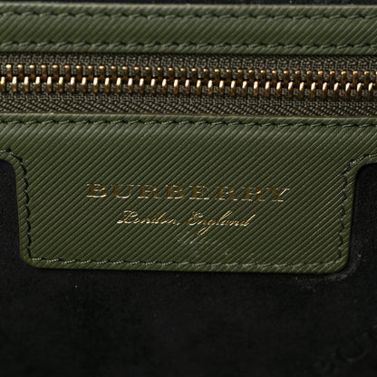 Burberry Trench Calfskin Medium DK88 Top Handle Bag Moss Green 6 of 7