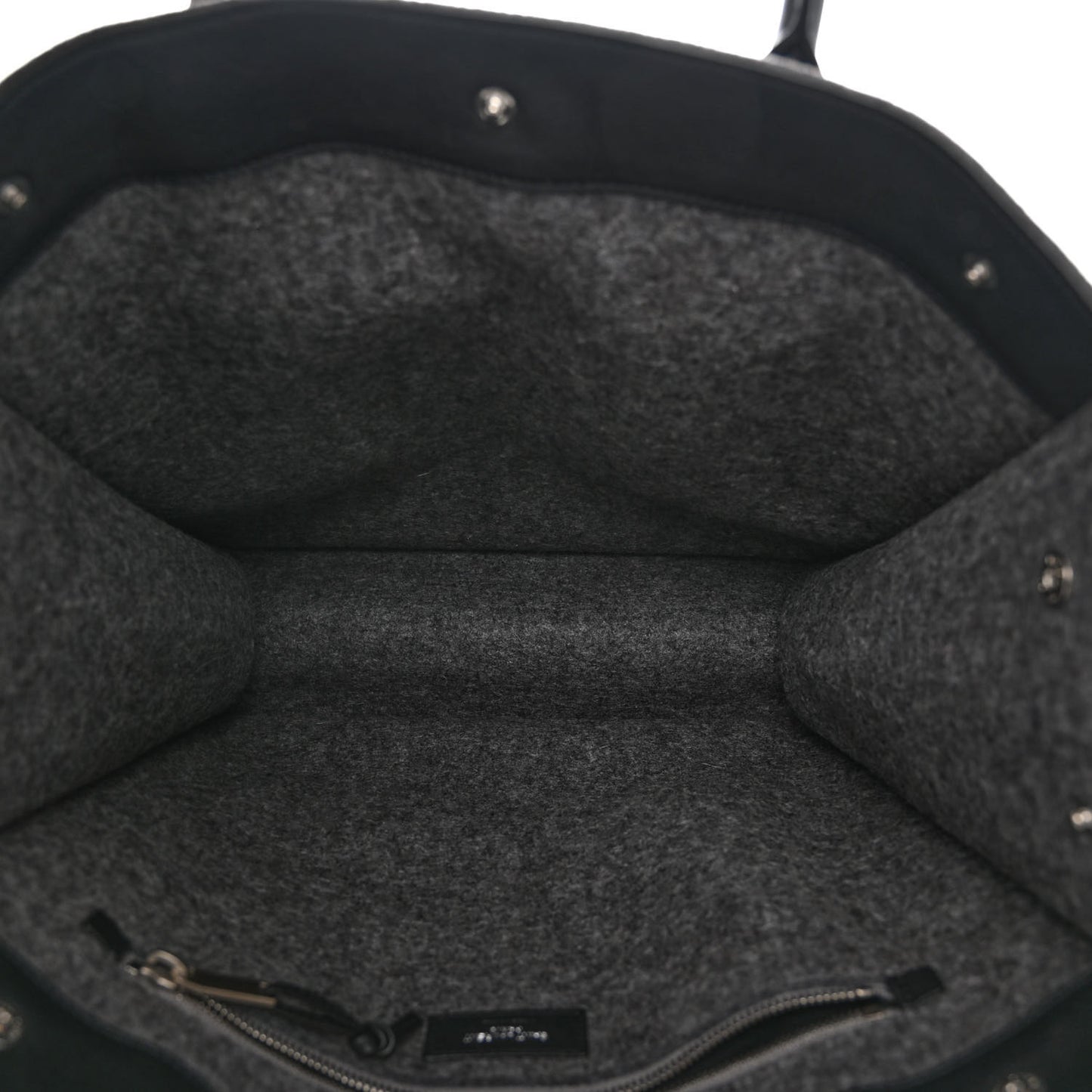 Wool Calfskin Rive Gauche North South Tote Grey
