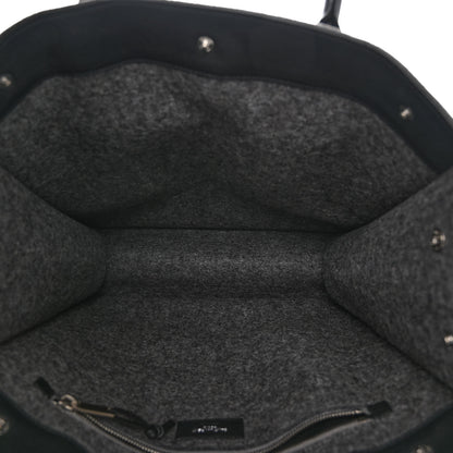 Saint Laurent Wool Calfskin Rive Gauche North South Tote Grey 5 of 9
