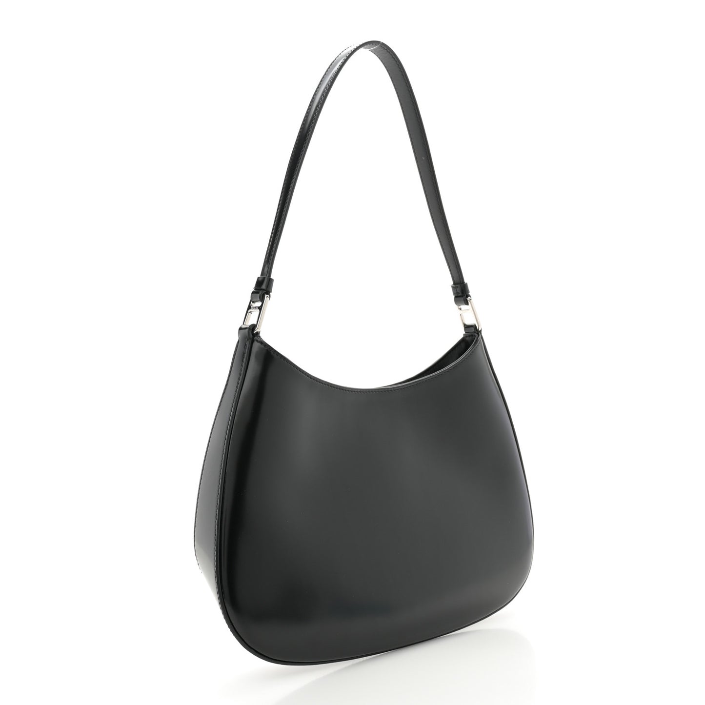 Spazzolato Cleo Shoulder Bag Black