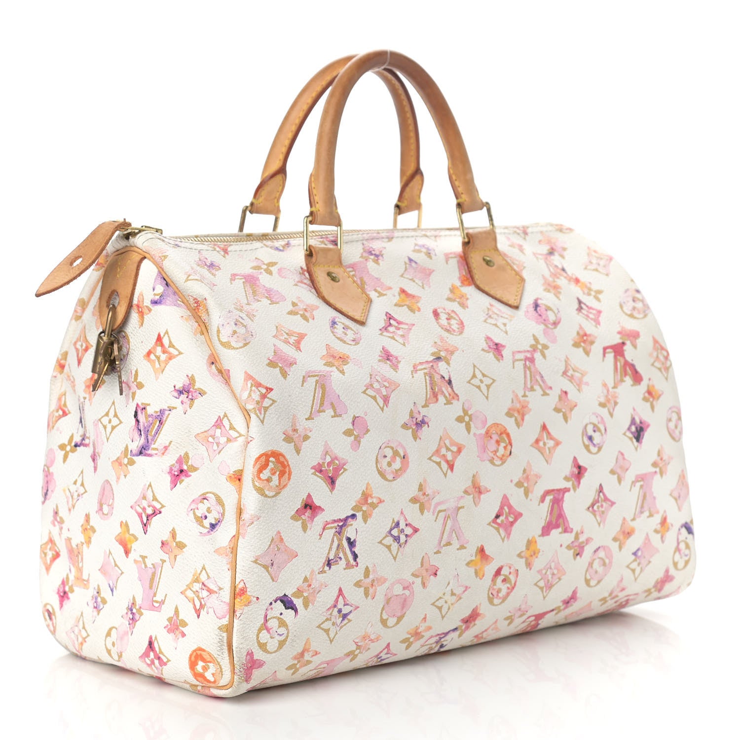 Louis Vuitton Watercolor Aquarelle Speedy 35 White 3 of 16