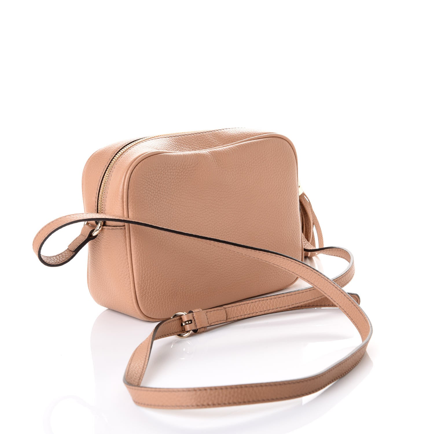 Gucci Pebbled Calfskin Small Soho Disco Bag Camelia 2 of 10