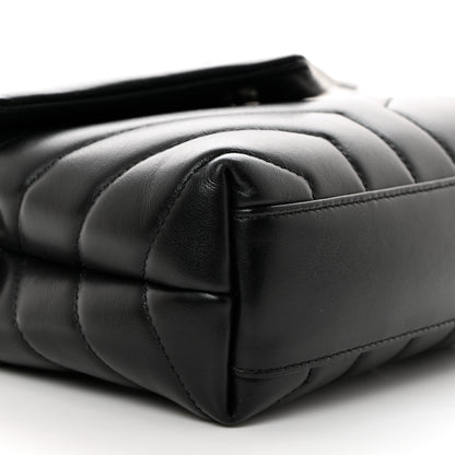 Saint Laurent Calfskin Y Quilted Monogram Toy Loulou Crossbody Bag Black 10 of 11