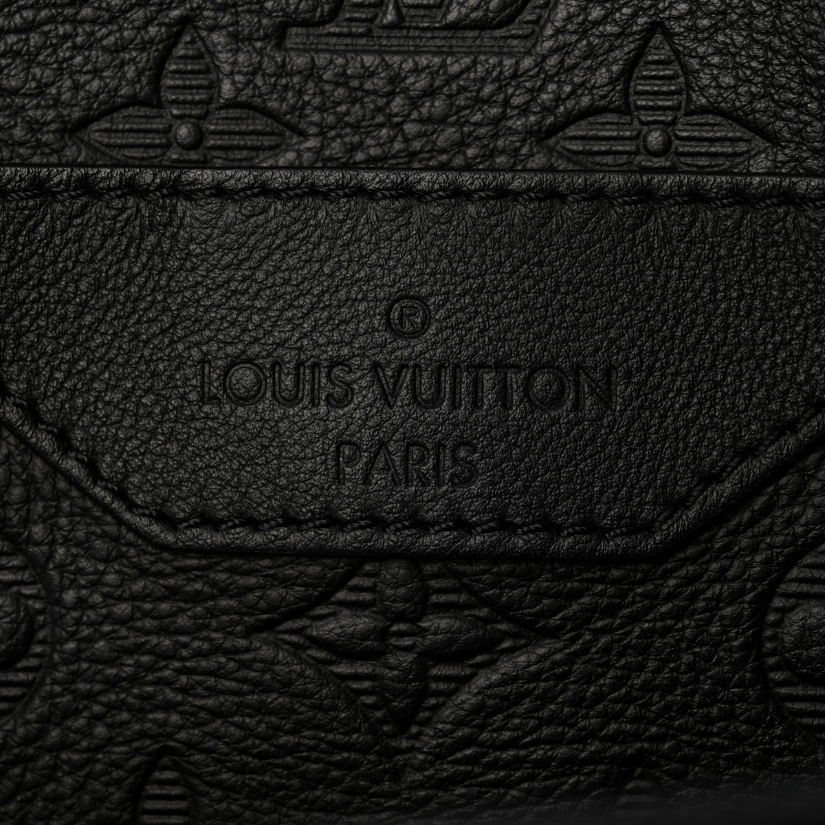 Louis Vuitton Calfskin Monogram Shadow Trio Messenger Black 13 of 19