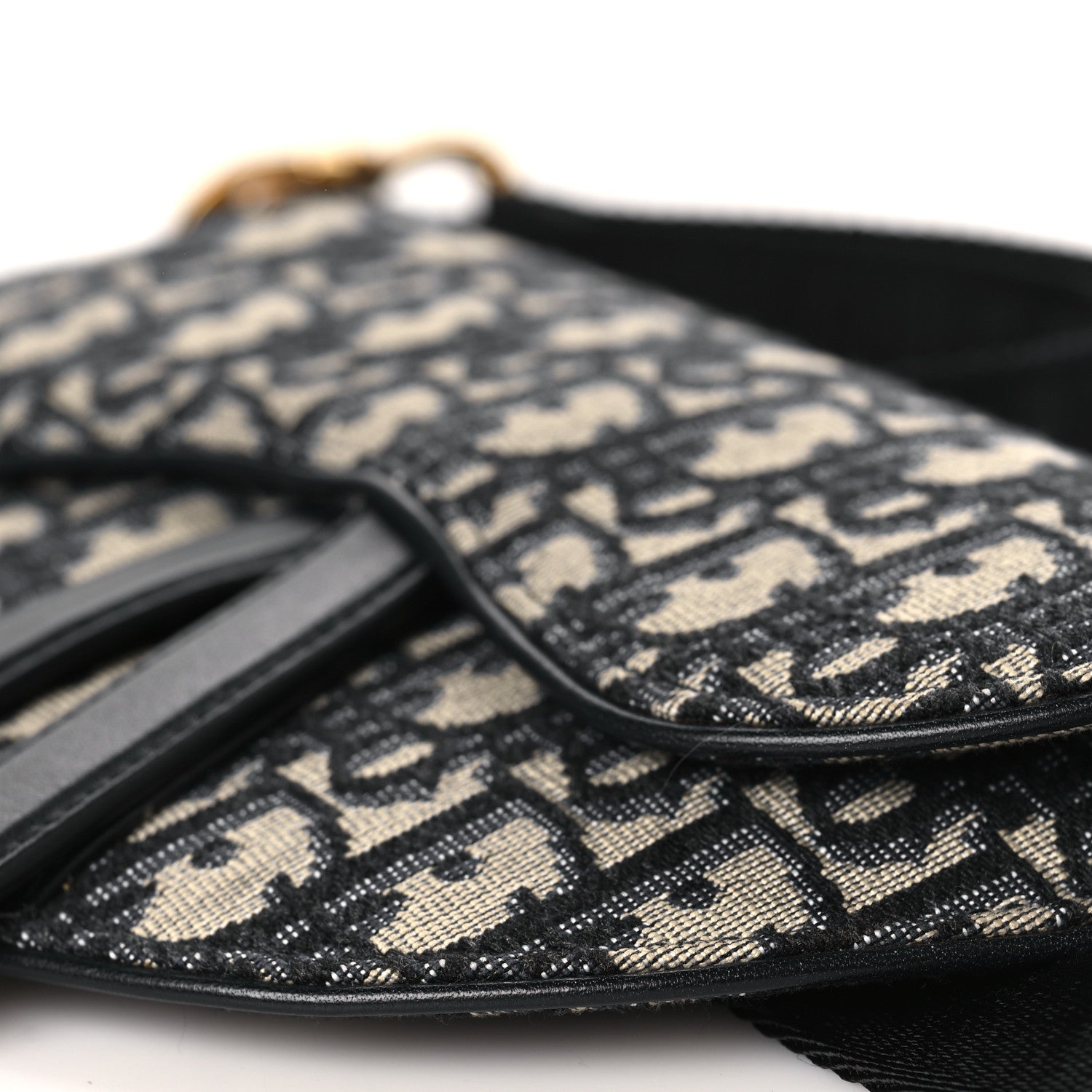 Christian Dior Oblique Saddle Belt Pouch Blue 8 of 8
