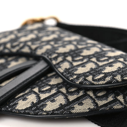 Christian Dior Oblique Saddle Belt Pouch Blue 8 of 8