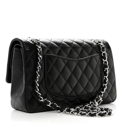 Chanel Lambskin Quilted Medium Double Flap Black 3 of 9