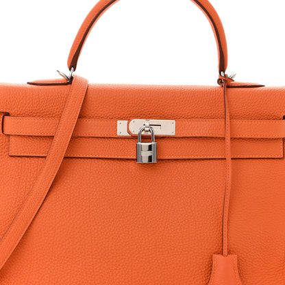 Hermes Togo Kelly Retourne 35 Orange 8 of 10