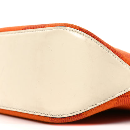 Hermes Swift Toile H Cabas H En Biais 27 Orange 10 of 11