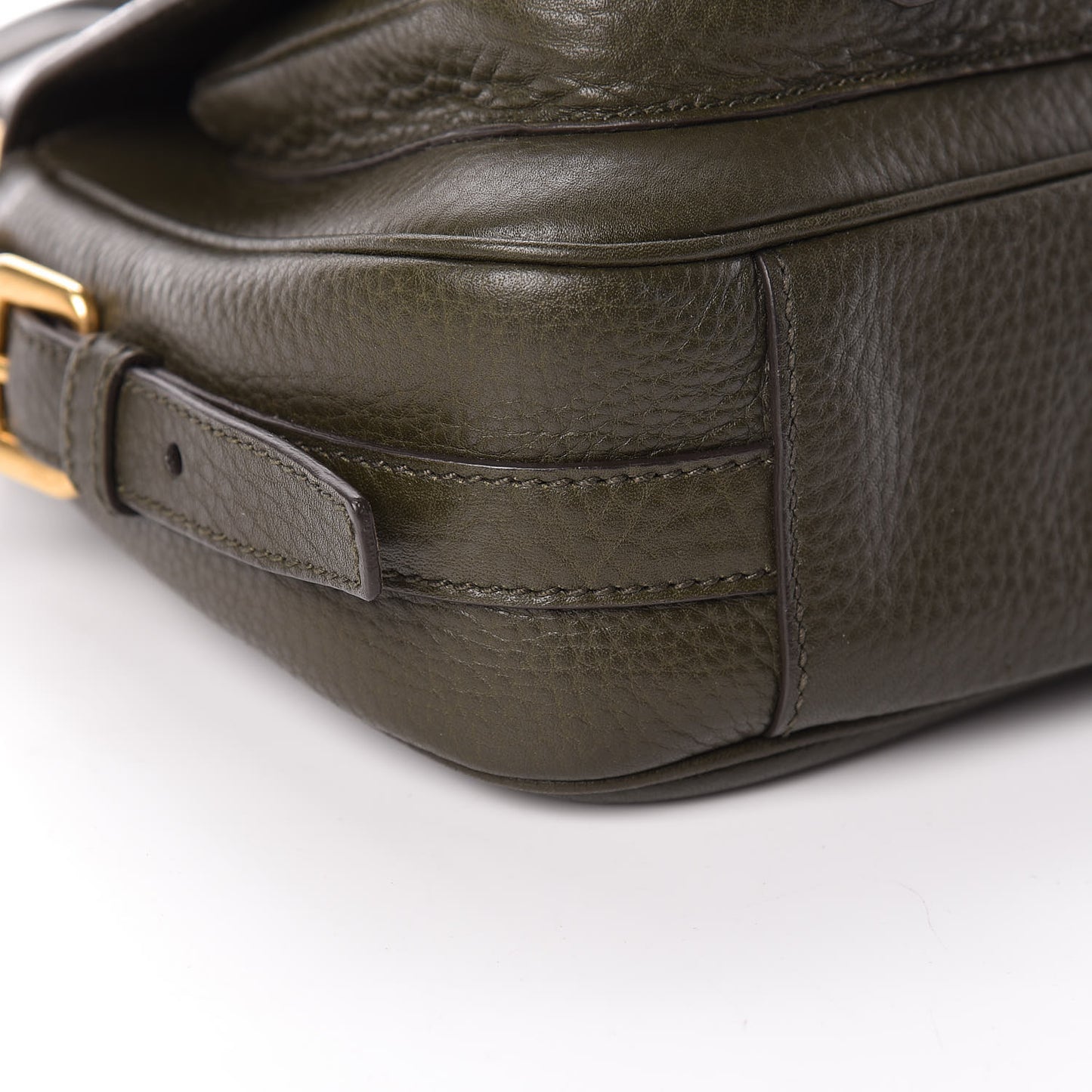 Vitello Daino Messenger Bag Militare