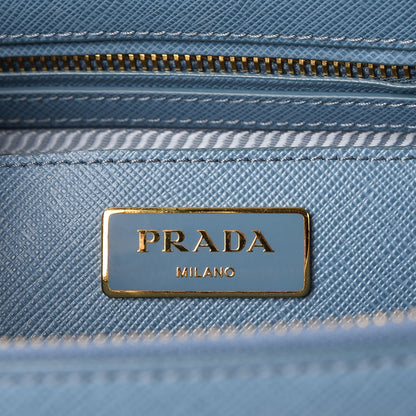 Prada Saffiano Medium Galleria Double Zip Tote Aviazione 7 of 10