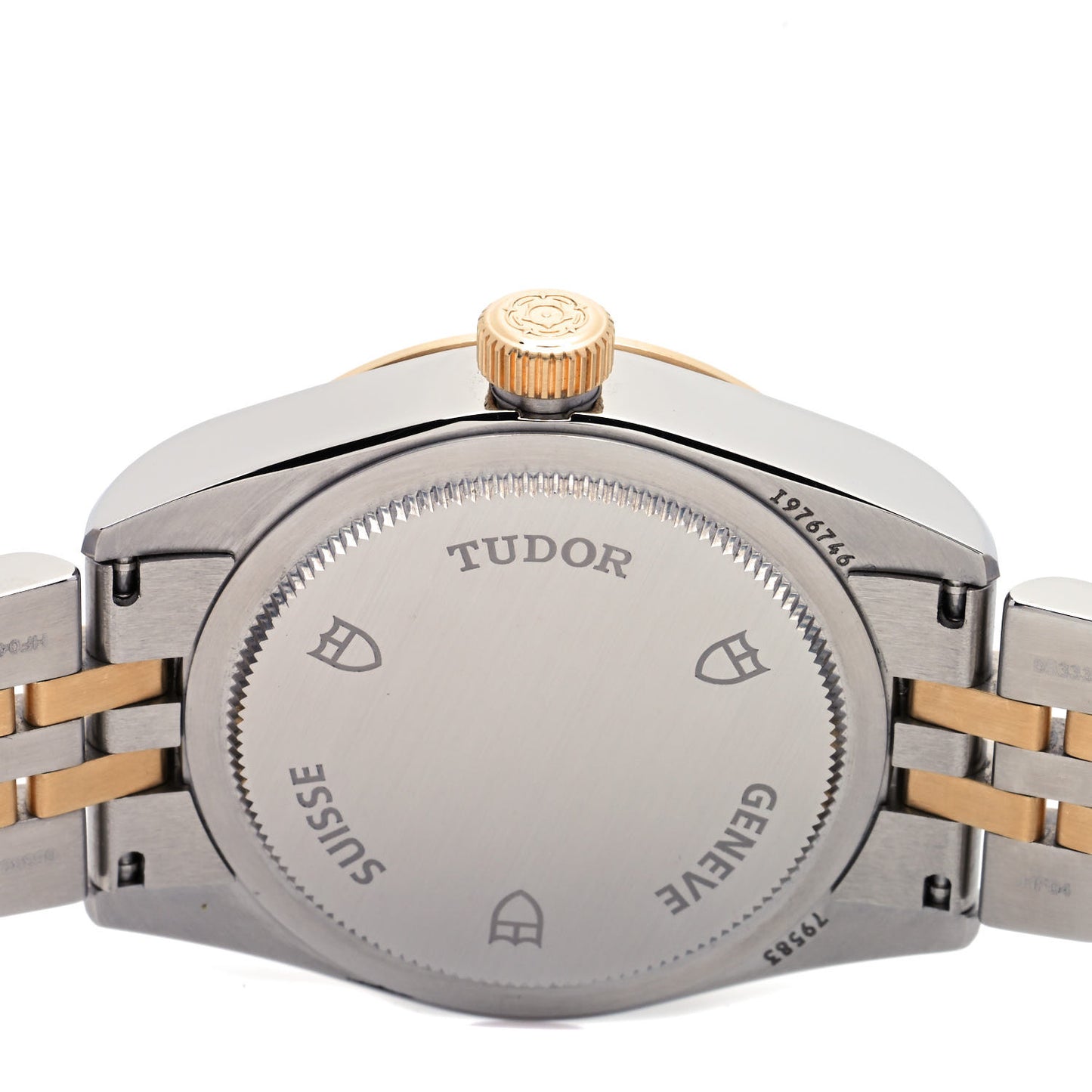 Stainless Steel 18K Yellow Gold 32mm Black Bay Automatic Watch Champagne 79583
