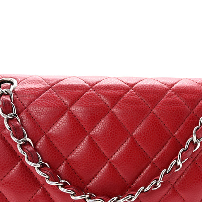 Chanel Caviar Quilted Medium Double Flap Red 8 of 11
