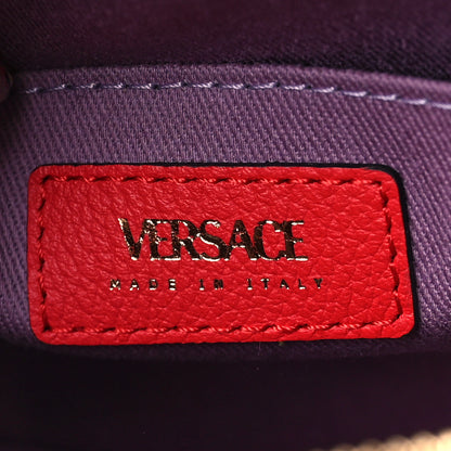Versace Calfskin La Medusa Round Camera Bag Red 6 of 8