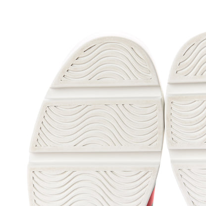 Gucci Calfskin Web Bee Embroidered Womens Ace Platform Sneakers 36 White 10 of 12