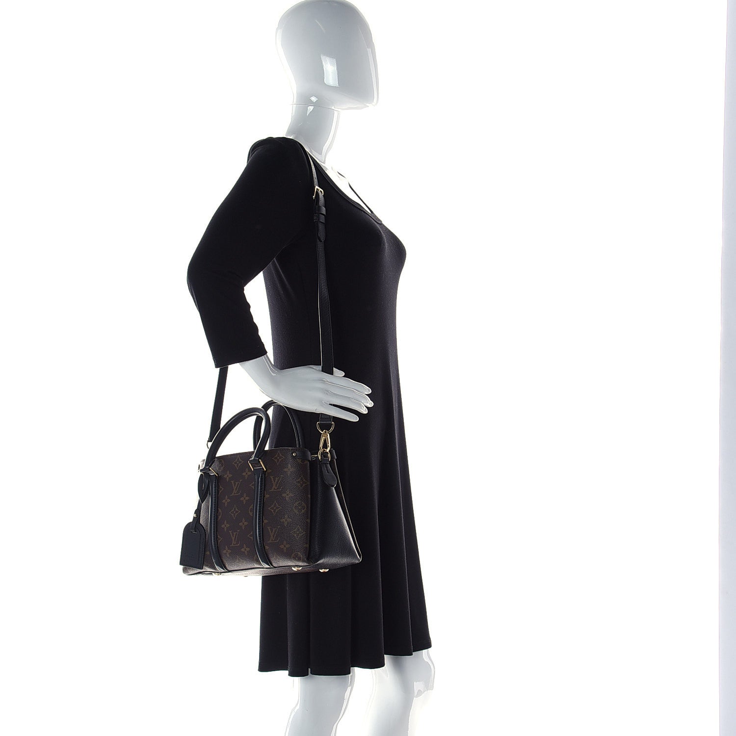 Louis Vuitton Monogram Soufflot BB Black 2 of 9