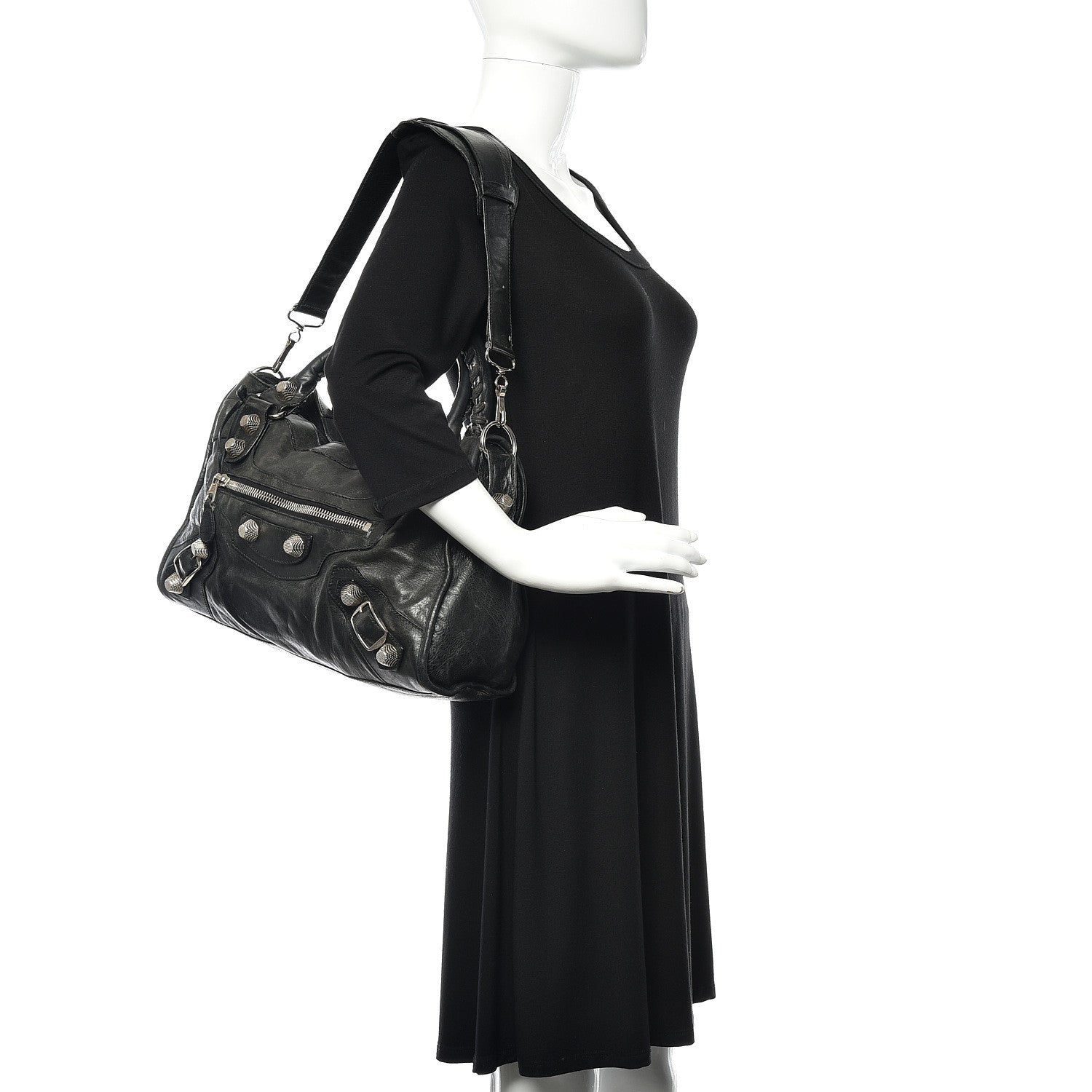 Balenciaga Agneau Giant 21 Silver Hardware City Black 2 of 19
