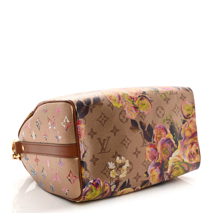 Louis Vuitton Metallic Monogram LV Garden Speedy Bandouliere 25 Gold 4 of 9