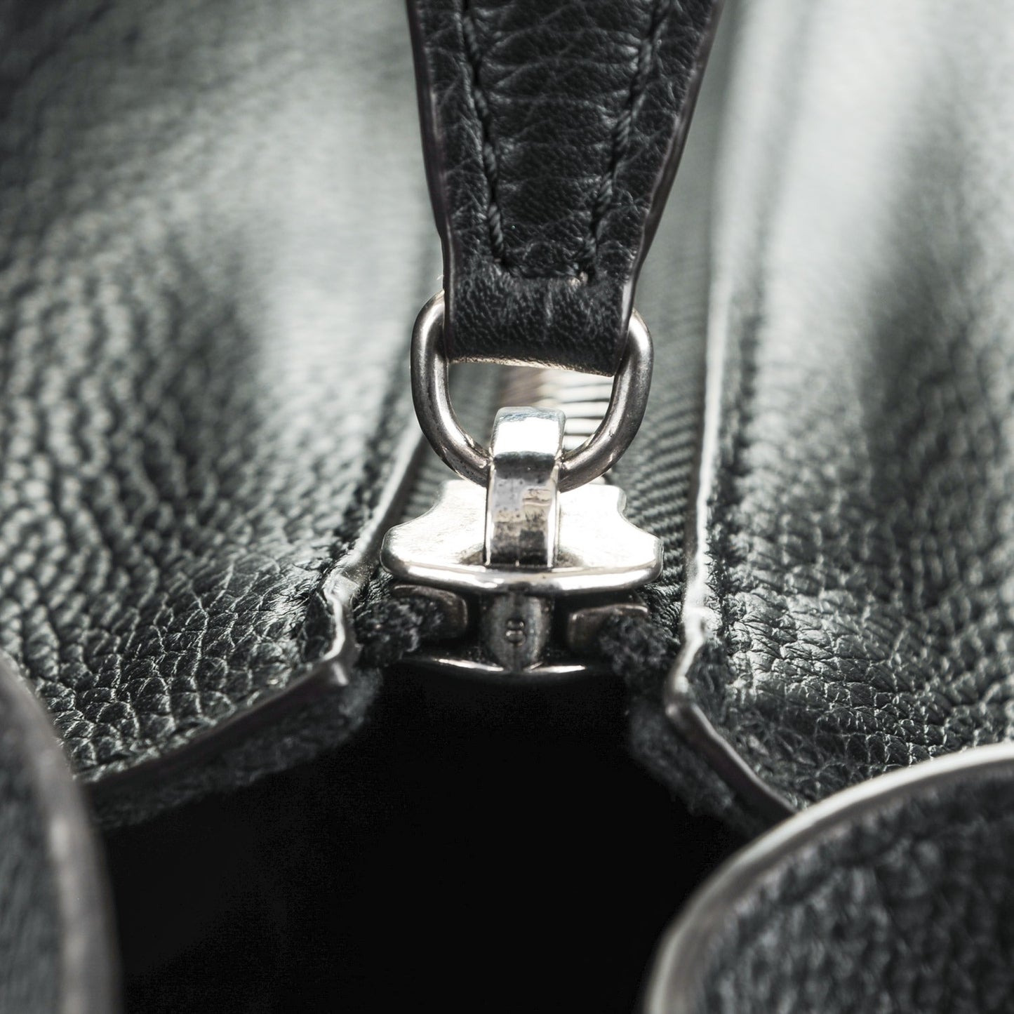 Drummed Calfskin Micro Luggage Black