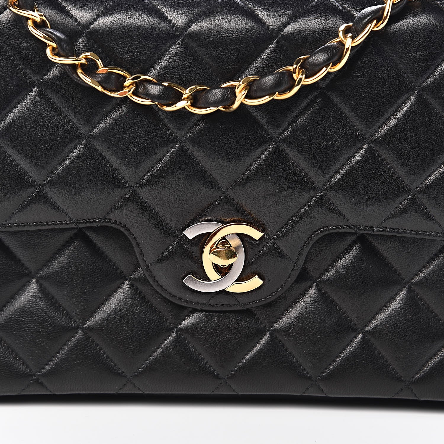 Chanel Lambskin Quilted Small Double Flap Black 11 of 11