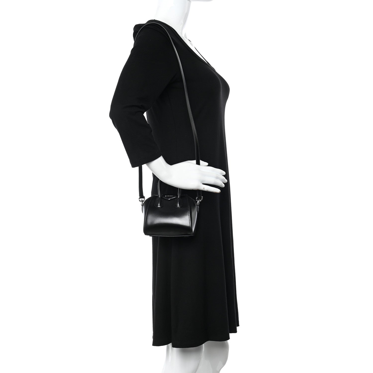 Givenchy Shiny Lord Calfskin Micro Antigona Black 2 of 10
