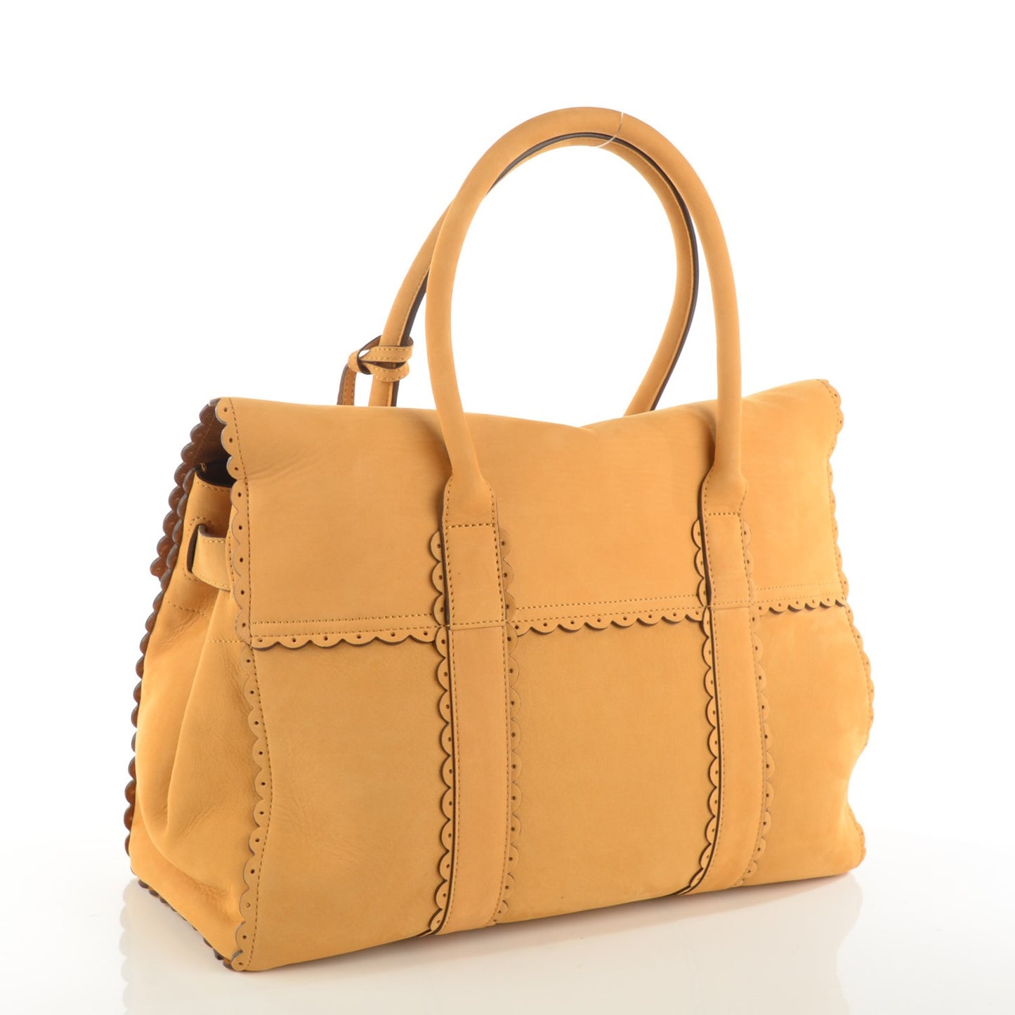 Smooth Nubuck Cookie Bayswater Satchel Ochre
