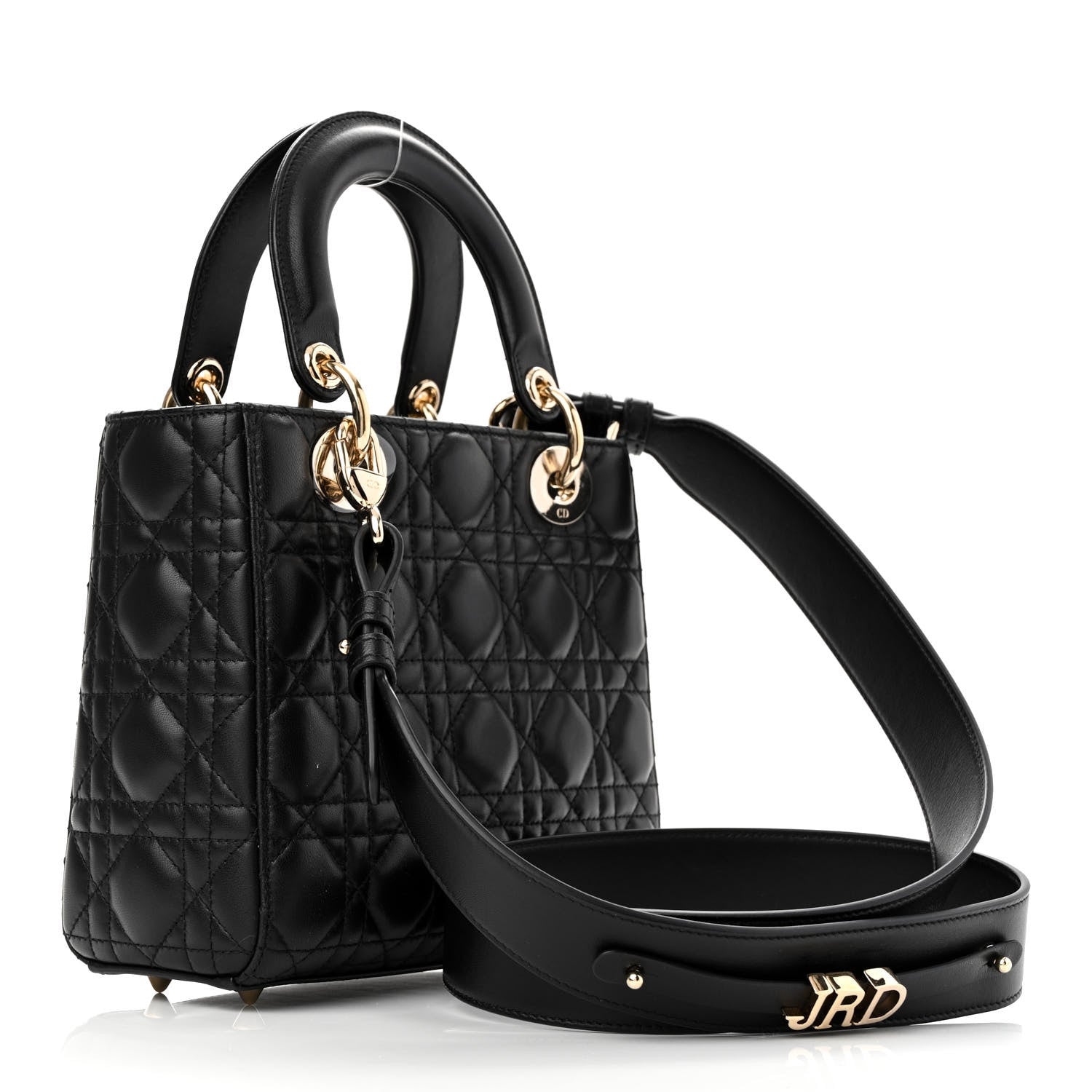 Christian Dior Lambskin Cannage Small My ABCDior Lady Dior Black 2 of 9