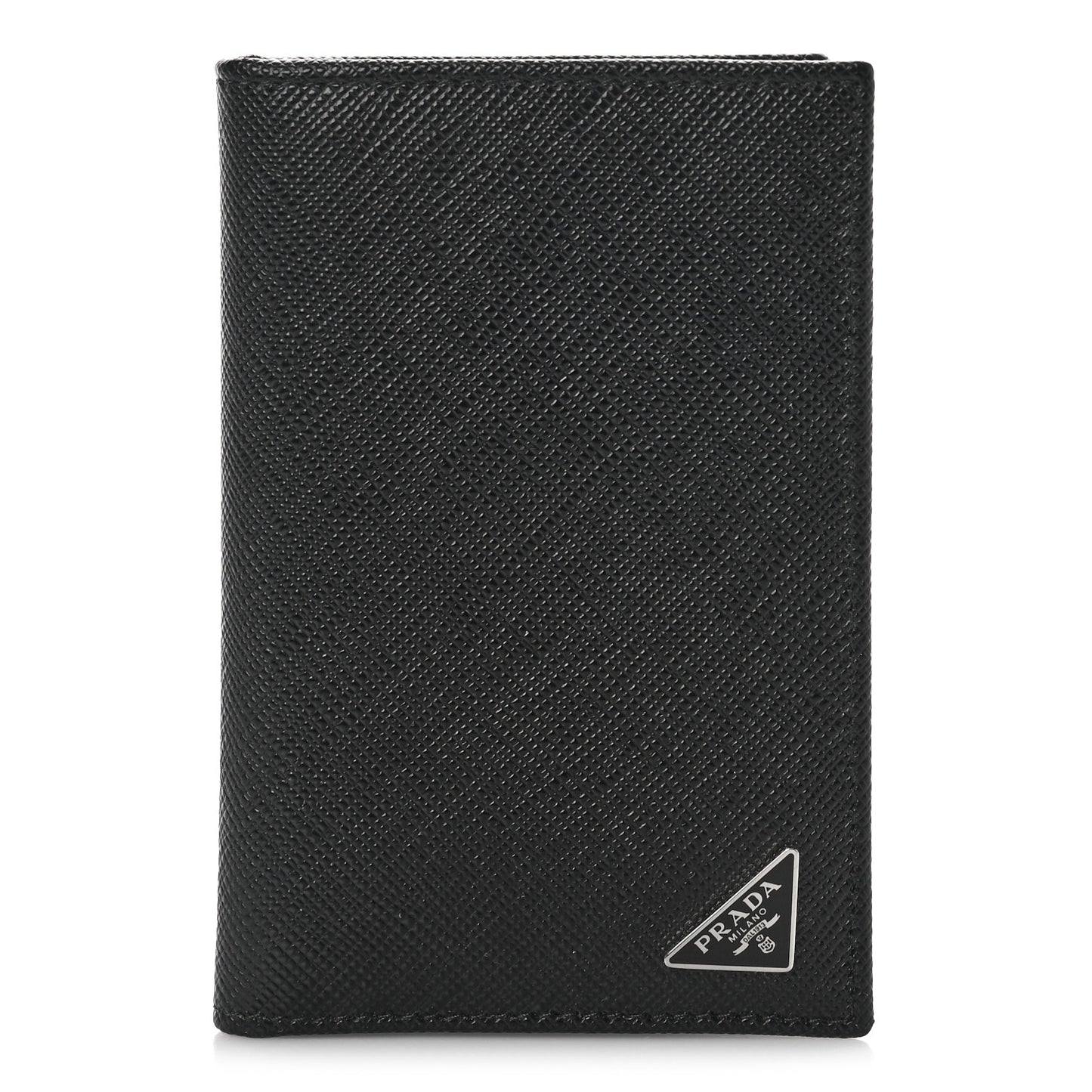 Saffiano Corner Card Holder Black
