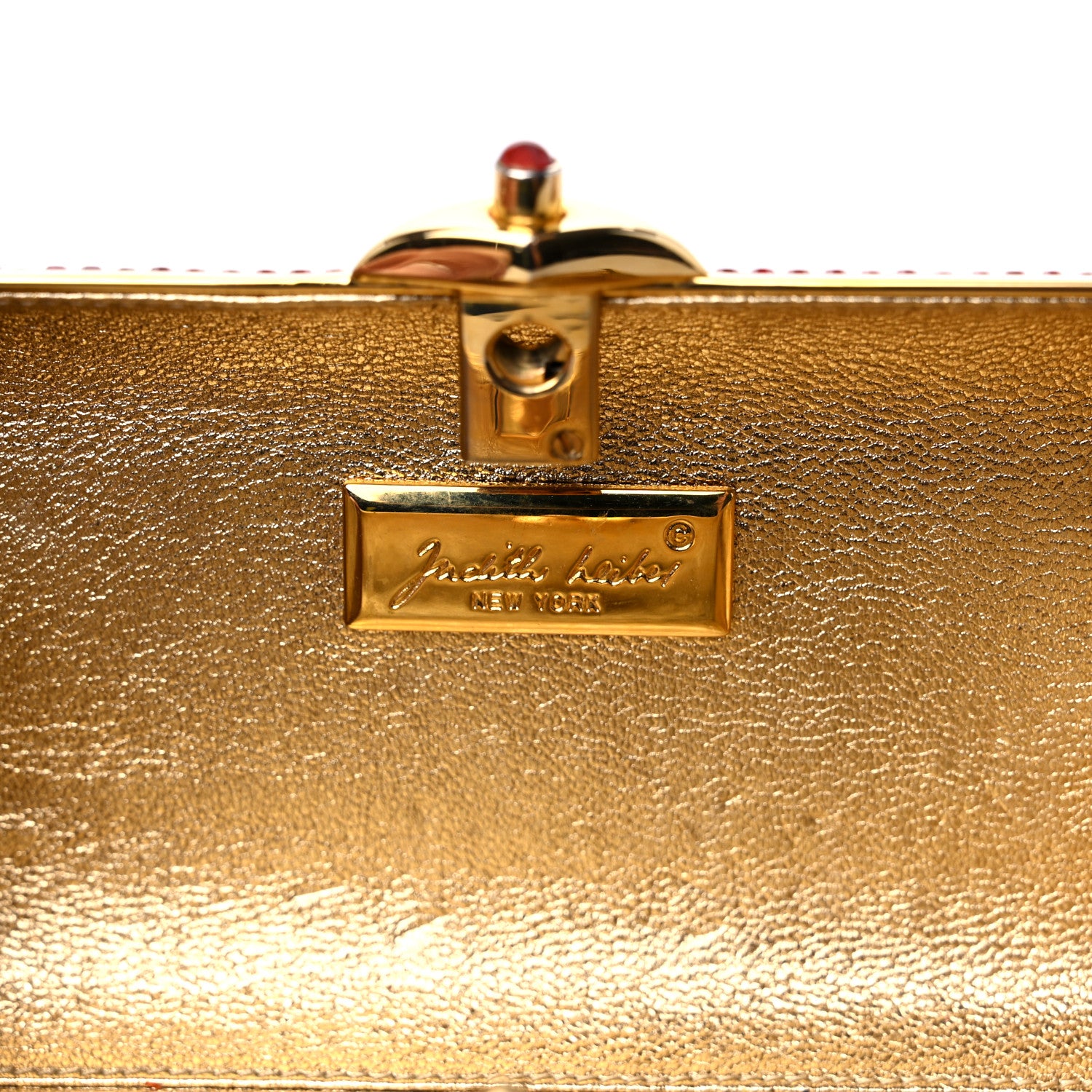 Judith Leiber Crystal Minaudiere Clutch Red 6 of 9