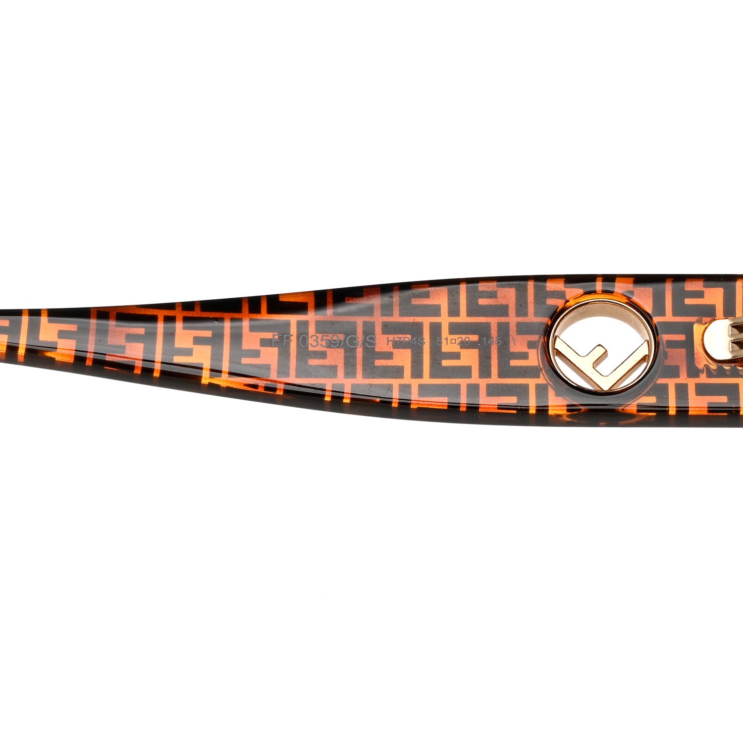 Fendi Acetate F is Fendi 51mm Cat Eye Sunglasses FF 0359/S Tortoise Camouflage 5 of 7