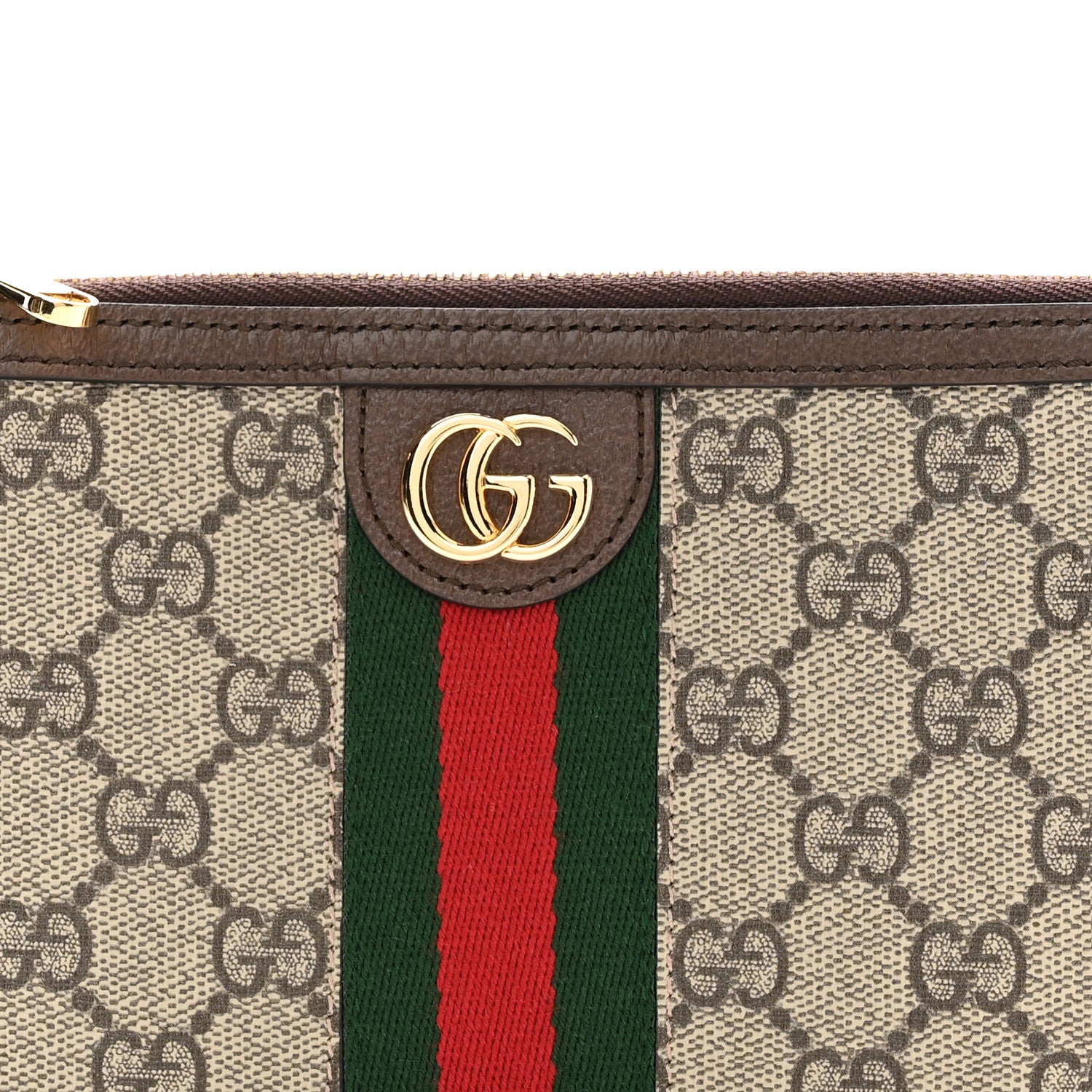 Gucci GG Supreme Monogram Web Ophidia Utility Belt Bag 75 30 Beige Ebony New Acero 5 of 11