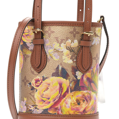 Louis Vuitton Metallic Monogram LV Garden Nano Bucket Bag Gold 8 of 11