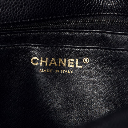 Chanel Caviar Quilted Jumbo Single Flap Black 6 of 9