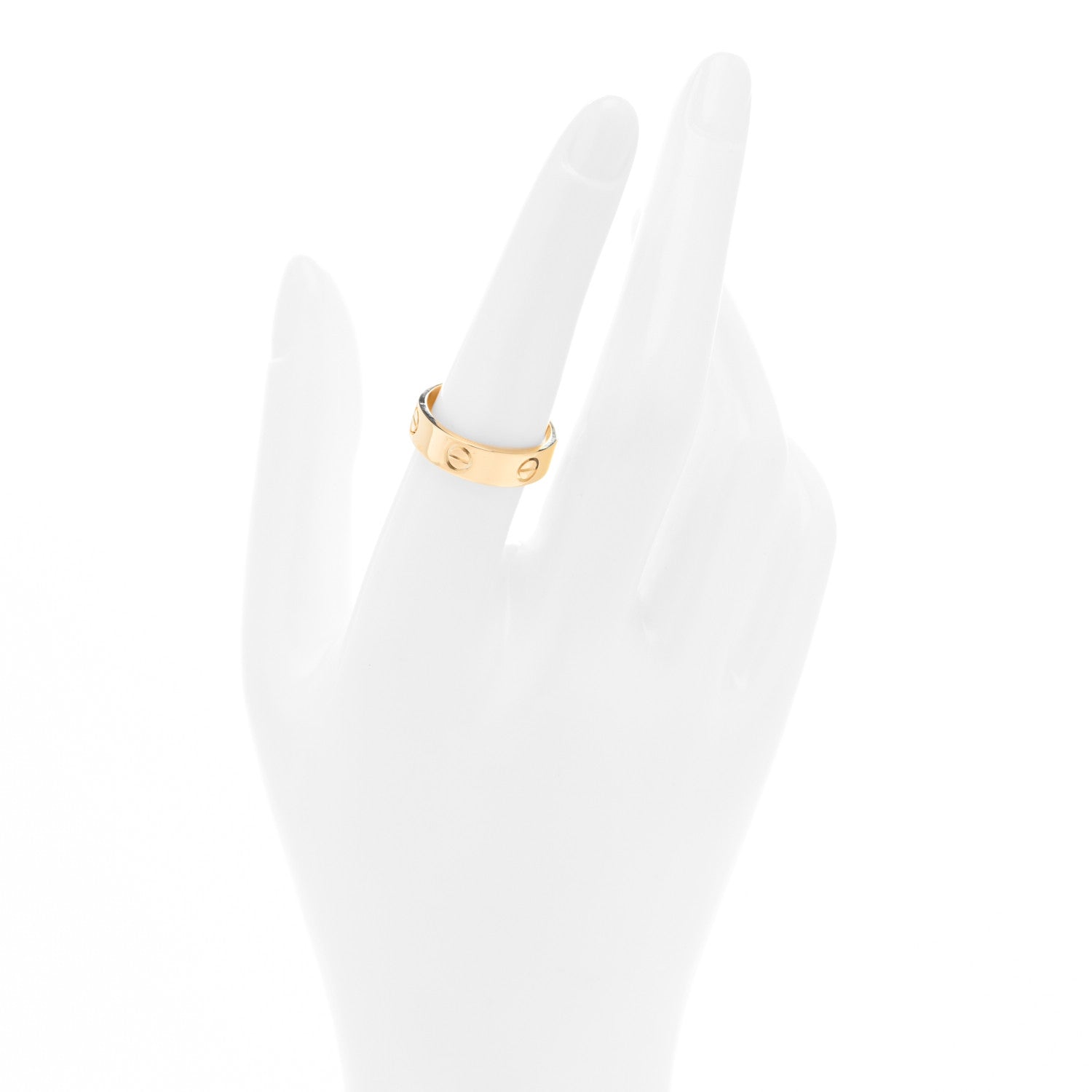 Cartier 18K Yellow Gold 5.5mm LOVE Ring 56 7.5 2 of 5