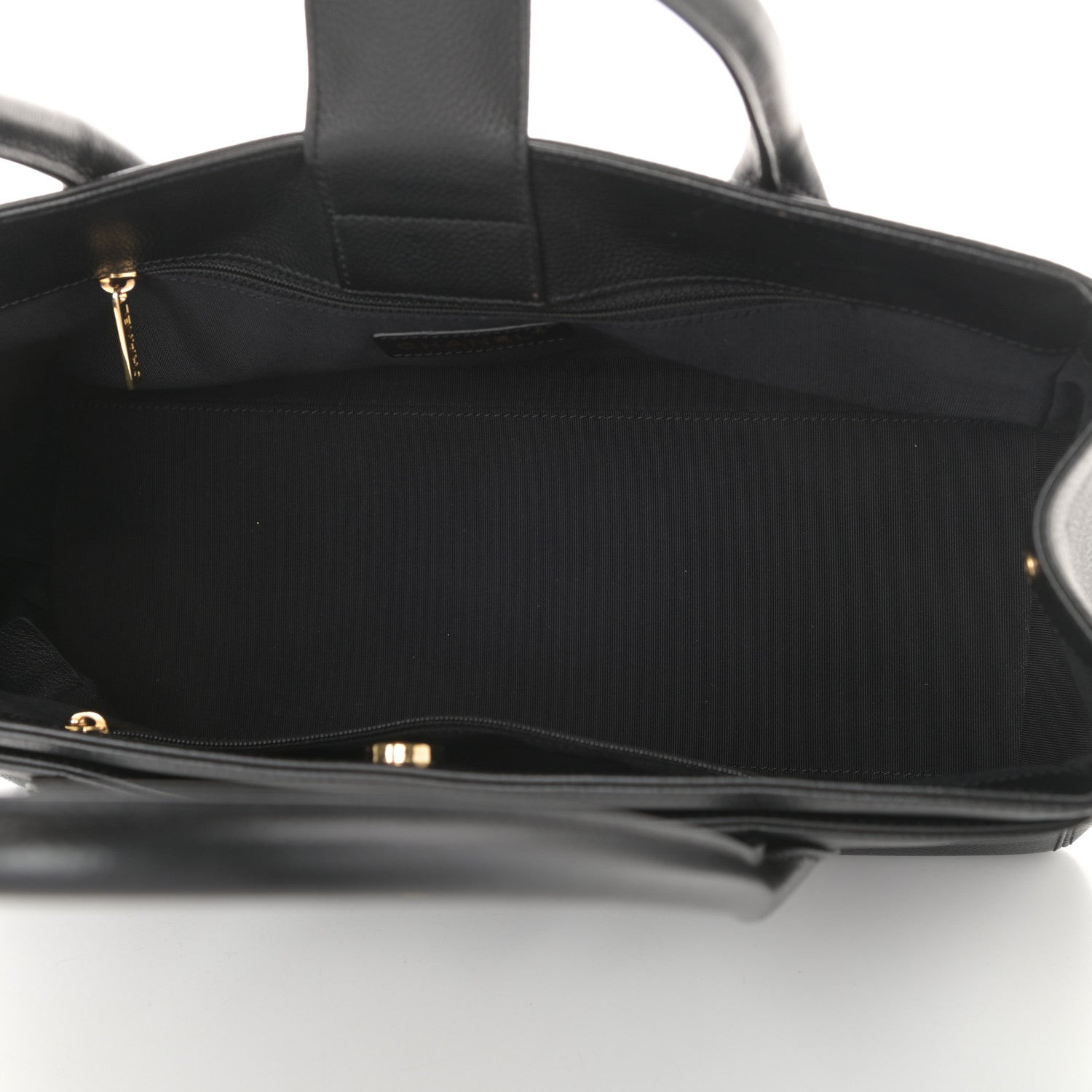 Chanel Calfskin Small Cerf Shopper Tote Black 5 of 9