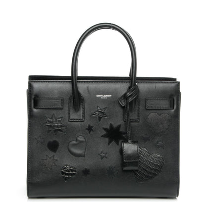 Saint Laurent Calfskin Patchwork Baby Sac De Jour Black 1 of 6